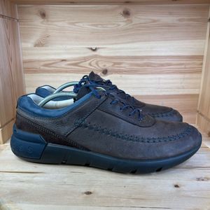 ECCO Brown Leather Casual Shoes Mens Size 11 US
